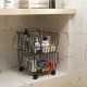 Kitchen Crevice Shelf Floor Multi-Layer Vegetable Shelf Household Storage Rack Vegetable Basket Removable Storage Basket for Home Office Kitchen Crevice Shelf Floor Multi-Layer Vegetable Shelf Household Storage Rack Vegetable Basket Removable Storage Basket for Home Office