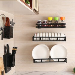 Kitchen Plate Racks Stainless Steel Shelf Dishes Bowl Spice Storage Wall Mounted Storage Shelves Kitchen Plate Racks Stainless Steel Shelf Dishes Bowl Spice Storage Wall Mounted Storage Shelves