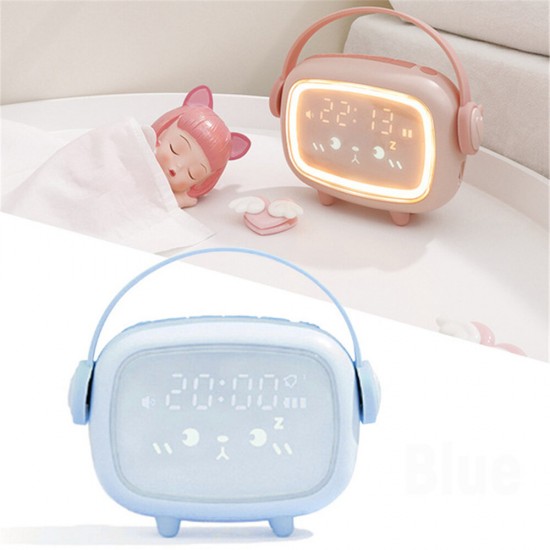 LED Smart Kids Alarm Clock Cute Night Light Alarm Clock Timing Countdown Alarm Clock For Home Decor Gift For Children