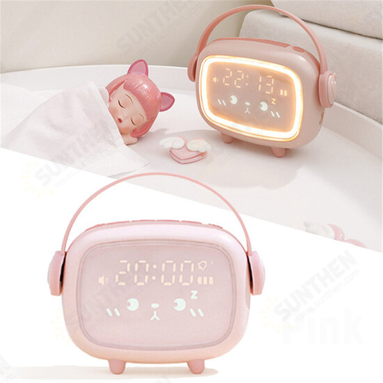 LED Smart Kids Alarm Clock Cute Night Light Alarm Clock Timing Countdown Alarm Clock For Home Decor Gift For Children