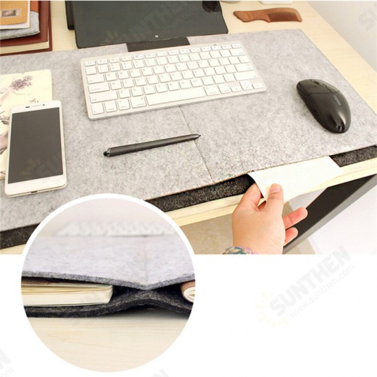 Large Office Computer Desk Mat Modern Table Keyboard Mouse Pad Felt Laptop Cushion Desk Mat Gaming Mouse Pad Office Supplies