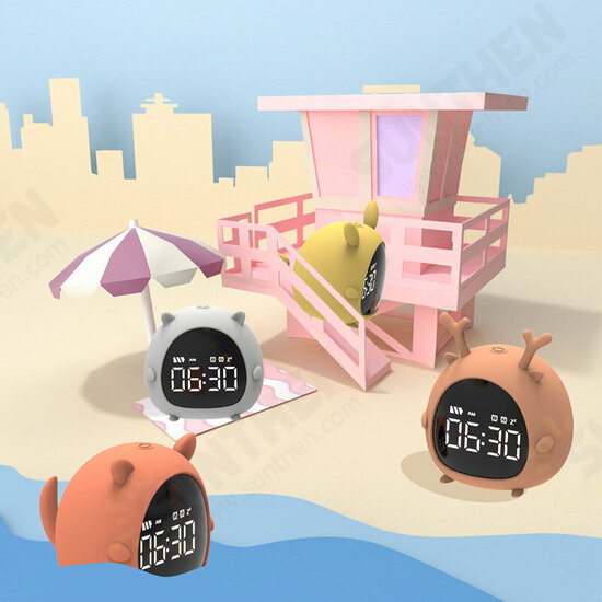 Little Elf Alarm Clock Digital LED Table Alarm Clock Snooze Countdown Rechargeable Cartoon Clock Little Elf Alarm Clock Digital LED Table Alarm Clock Snooze Countdown Rechargeable Cartoon Clock