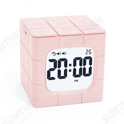 Magic Cube Alarm Clock LED Multifunctional Time Manager USB Charging Alarm Clock Timer Study Cooking Supplies Magic Cube Alarm Clock LED Multifunctional Time Manager USB Charging Alarm Clock Timer Study Cooking Supplies