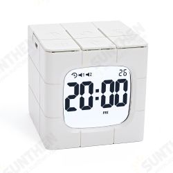Magic Cube Alarm Clock LED Multifunctional Time Manager USB Charging Alarm Clock Timer Study Cooking Supplies Magic Cube Alarm Clock LED Multifunctional Time Manager USB Charging Alarm Clock Timer Study Cooking Supplies