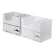 Makeup Organizer DIY Holder Cosmetic Storage Box Rack Large Capacity Make up Caddy Shelf Cosmetics Organizer for Countertop, with Removable Top Grid Organizer Makeup Organizer DIY Holder Cosmetic Storage Box Rack Large Capacity Make up Caddy Shelf Cosmetics Organizer for Countertop, with Removable Top Grid Organizer