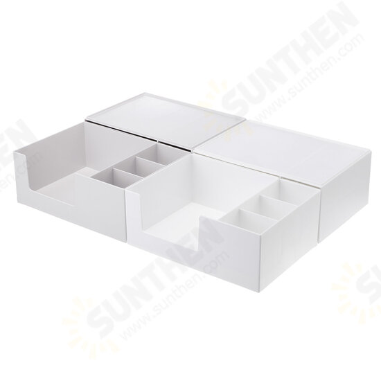 Makeup Organizer DIY Holder Cosmetic Storage Box Rack Large Capacity Make up Caddy Shelf Cosmetics Organizer for Countertop, with Removable Top Grid Organizer Makeup Organizer DIY Holder Cosmetic Storage Box Rack Large Capacity Make up Caddy Shelf Cosmetics Organizer for Countertop, with Removable Top Grid Organizer