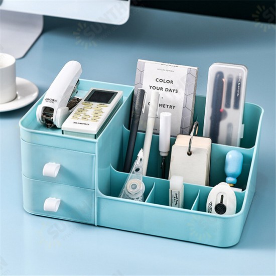 Makeup Organizer Plastic Cosmetic Lipstick Storage Box Container Large Capacity Desktop with Makeup Drawer Makeup Organizer Plastic Cosmetic Lipstick Storage Box Container Large Capacity Desktop with Makeup Drawer