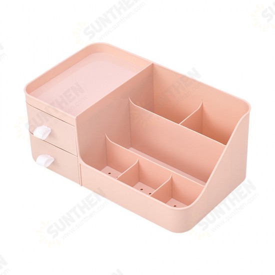 Makeup Organizer Plastic Cosmetic Lipstick Storage Box Container Large Capacity Desktop with Makeup Drawer Makeup Organizer Plastic Cosmetic Lipstick Storage Box Container Large Capacity Desktop with Makeup Drawer