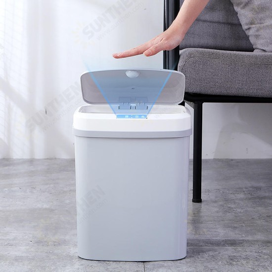 PD-6008 14L Intelligent Inductive Trash Can Inductive Open Waste Bins For Office Home Bathroom Kitchen Battery Powered