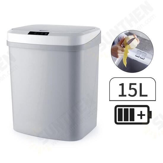 PD-6008 14L Intelligent Inductive Trash Can Inductive Open Waste Bins For Office Home Bathroom Kitchen Battery Powered