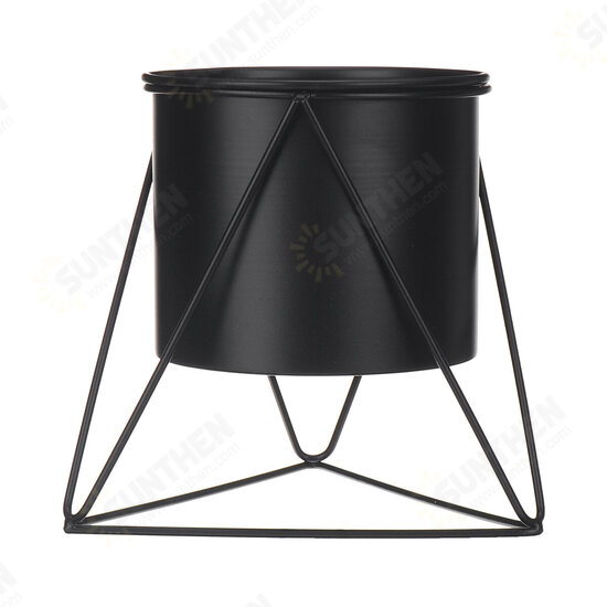 Metal Flower Pot Stand Indoor Outdoor Garden Balcony Desktop Plant Rack Iron Flower Pot Shelf Home Office Decoration