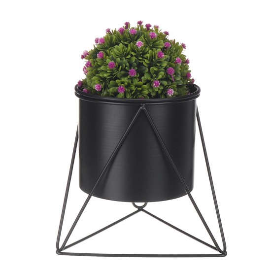 Metal Flower Pot Stand Indoor Outdoor Garden Balcony Desktop Plant Rack Iron Flower Pot Shelf Home Office Decoration
