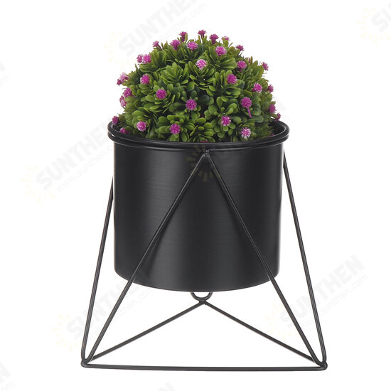 Metal Flower Pot Stand Indoor Outdoor Garden Balcony Desktop Plant Rack Iron Flower Pot Shelf Home Office Decoration