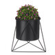 Metal Flower Pot Stand Indoor Outdoor Garden Balcony Desktop Plant Rack Iron Flower Pot Shelf Home Office Decoration