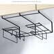 Metal Hanging Basket Iron Black/White Hook Design Wall Hanging Rack Kitchen Bathroom Towel Knife Storage Shelf Home Decoration Metal Hanging Basket Iron Black/White Hook Design Wall Hanging Rack Kitchen Bathroom Towel Knife Storage Shelf Home Decoration