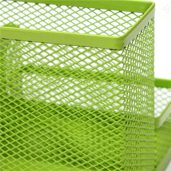 Metal Mesh Cosmetic Makeup Brush Pen Office Desktop Storage Box Metal Mesh Cosmetic Makeup Brush Pen Office Desktop Storage Box