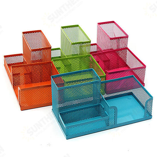 Metal Mesh Cosmetic Makeup Brush Pen Office Desktop Storage Box Metal Mesh Cosmetic Makeup Brush Pen Office Desktop Storage Box