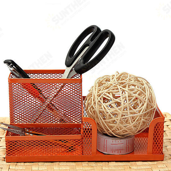 Metal Mesh Cosmetic Makeup Brush Pen Office Desktop Storage Box Metal Mesh Cosmetic Makeup Brush Pen Office Desktop Storage Box