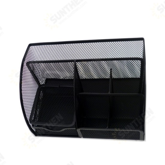 Metal Pen Holder Desktop Organizer Student Cosmetic Makeup Storage Box Racks 7 Grids desk Accessories Container Metal Pen Holder Desktop Organizer Student Cosmetic Makeup Storage Box Racks 7 Grids desk Accessories Container
