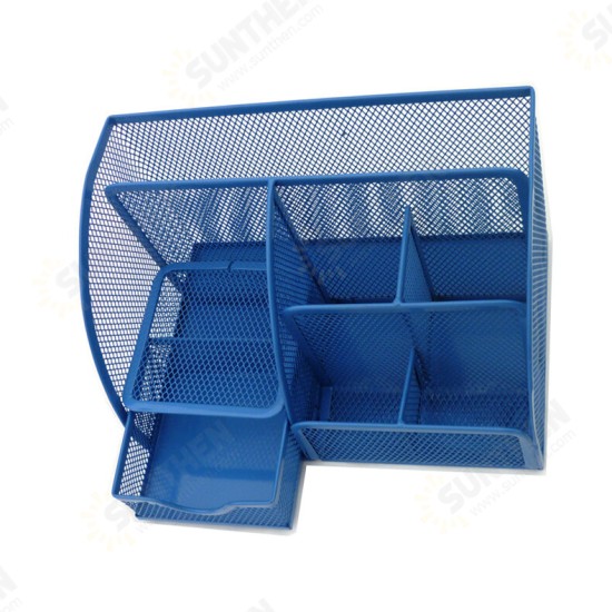 Metal Pen Holder Desktop Organizer Student Cosmetic Makeup Storage Box Racks 7 Grids desk Accessories Container Metal Pen Holder Desktop Organizer Student Cosmetic Makeup Storage Box Racks 7 Grids desk Accessories Container