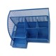 Metal Pen Holder Desktop Organizer Student Cosmetic Makeup Storage Box Racks 7 Grids desk Accessories Container