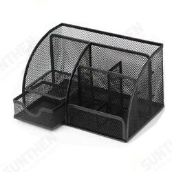 Metal Pen Holder Desktop Organizer Student Cosmetic Makeup Storage Box Racks 7 Grids desk Accessories Container Metal Pen Holder Desktop Organizer Student Cosmetic Makeup Storage Box Racks 7 Grids desk Accessories Container