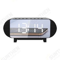 Mini Mirror Bluetooth Acoustic Alarm Clock LED Wireless Portable Music Player Alarm Clock Home Bedside Office Desktop Supplies Mini Mirror Bluetooth Acoustic Alarm Clock LED Wireless Portable Music Player Alarm Clock Home Bedside Office Desktop Supplies