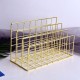 MW-021 Simple Iron Bookshelf 3 Slots Desktop Books Files Organizer Holder