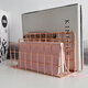 MW-021 Simple Iron Bookshelf 3 Slots Desktop Books Files Organizer Holder