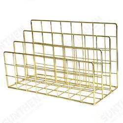 MW-021 Simple Iron Bookshelf 3 Slots Desktop Books Files Organizer Holder MW-021 Simple Iron Bookshelf 3 Slots Desktop Books Files Organizer Holder