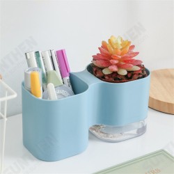 Multifunctional Desktop Storage Bucket Plant Raising Automatic Watering Pot Stationery Cosmetic Storage Holder Multifunctional Desktop Storage Bucket Plant Raising Automatic Watering Pot Stationery Cosmetic Storage Holder