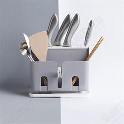 Multifunctional Kitchen Desktop Storage Shelf Rack Plastic Cutter Chopsticks Drain Rack Chopsticks Tableware Rack Organizer Multifunctional Kitchen Desktop Storage Shelf Rack Plastic Cutter Chopsticks Drain Rack Chopsticks Tableware Rack Organizer