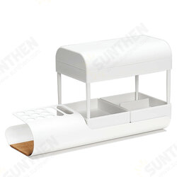 Office Stationery Desktop Storage Box Minimalist Multi-Layer Organizer Pen Holder Storage Container Cosmetic Storage Rack Office Stationery Desktop Storage Box Minimalist Multi-Layer Organizer Pen Holder Storage Container Cosmetic Storage Rack