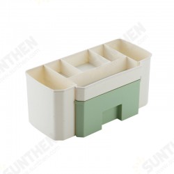 Plain Color Desktop Cosmetic Case With Small Drawer Storage Box Storage Box Desktop Organizer Plain Color Desktop Cosmetic Case With Small Drawer Storage Box Storage Box Desktop Organizer