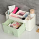 Plain Color Desktop Cosmetic Case With Small Drawer Storage Box Storage Box Desktop Organizer