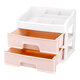 Plastic 2 Layers Cosmetic Storage Box Multifunction Desktop Storage Boxes Drawer Makeup Organiser Stationery Storage