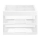 Plastic 2 Layers Cosmetic Storage Box Multifunction Desktop Storage Boxes Drawer Makeup Organiser Stationery Storage