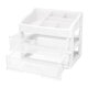 Plastic 2 Layers Cosmetic Storage Box Multifunction Desktop Storage Boxes Drawer Makeup Organiser Stationery Storage