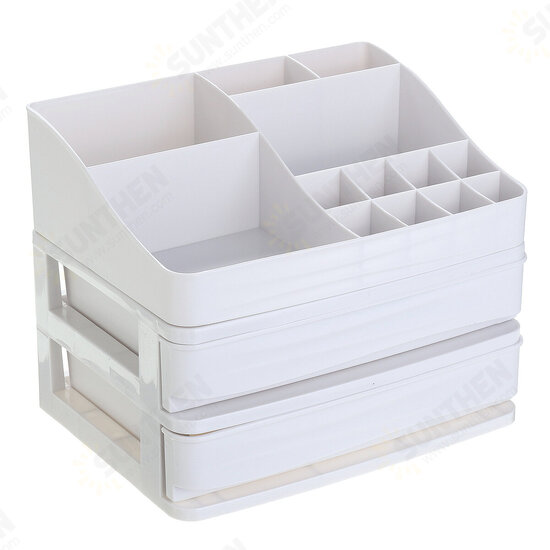 Plastic Cosmetic Box Drawer Makeup Organizer Makeup Desktop Storage Box Container Nail Casket Holder Jewelry Organizer Desktop Organizer