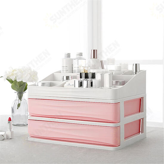 Plastic Cosmetic Box Drawer Makeup Organizer Makeup Desktop Storage Box Container Nail Casket Holder Jewelry Organizer Desktop Organizer