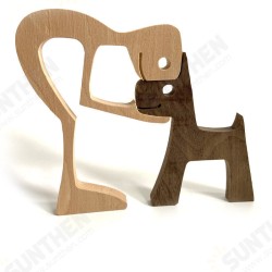 Puppy Family Wood Carving Ornaments Crafts Creative Desktop Decoration Wooden Puppy for Home Office Puppy Family Wood Carving Ornaments Crafts Creative Desktop Decoration Wooden Puppy for Home Office