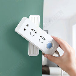 Row And Insert Holder Punch-free Wall-mounted Storage Without Traces Socket Paste Wall Sticke Hanging Patch Panel Holder Row And Insert Holder Punch-free Wall-mounted Storage Without Traces Socket Paste Wall Sticke Hanging Patch Panel Holder