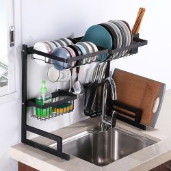 Sink Storage Rack 65/85CM Kitchen Over Sink Dish Drying Drain Shelf Dish Chopsticks Storage Holder Organizer Sink Storage Rack 65/85CM Kitchen Over Sink Dish Drying Drain Shelf Dish Chopsticks Storage Holder Organizer