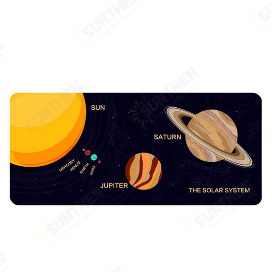 Solar System Game Mouse Pad Large Size Waterproof Desktop Game Thickened Locked Edge Anti-slip Rubber Mouse Mat For Home Office