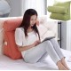 Triangle Wedge Pillow, Cotton and Linen Reading Backrest Cushion Bed Backrest Positioning Back Support Pillow Office Waist Back Cushion for Bed Sofa