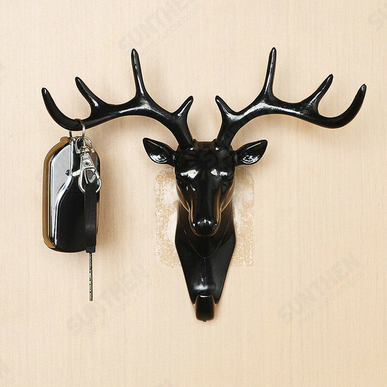 Vintage Deer Horns Wall Mounted Floating Shelves Rack Wall Hook Stand Wall Decoration for Hanging Clothes Hat Scarf Key Vintage Deer Horns Wall Mounted Floating Shelves Rack Wall Hook Stand Wall Decoration for Hanging Clothes Hat Scarf Key