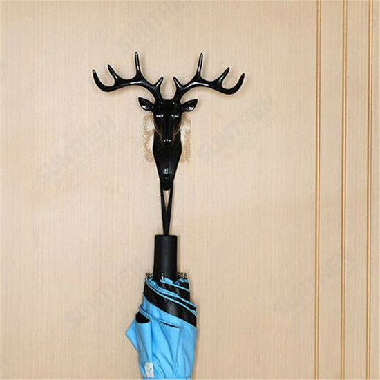 Vintage Deer Horns Wall Mounted Floating Shelves Rack Wall Hook Stand Wall Decoration for Hanging Clothes Hat Scarf Key Vintage Deer Horns Wall Mounted Floating Shelves Rack Wall Hook Stand Wall Decoration for Hanging Clothes Hat Scarf Key