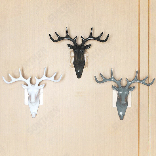 Vintage Deer Horns Wall Mounted Floating Shelves Rack Wall Hook Stand Wall Decoration for Hanging Clothes Hat Scarf Key Vintage Deer Horns Wall Mounted Floating Shelves Rack Wall Hook Stand Wall Decoration for Hanging Clothes Hat Scarf Key
