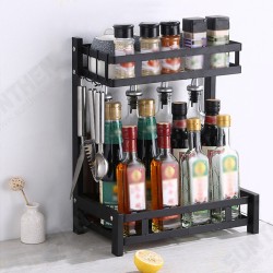 Vosniga 2 Tiers Kitchen Storage Organizer Spice Rack Herb Jars Stand Sauce Bottle Rack Holder Vosniga 2 Tiers Kitchen Storage Organizer Spice Rack Herb Jars Stand Sauce Bottle Rack Holder
