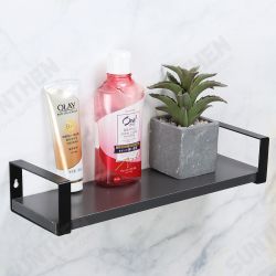 Wall-mounted Storage Shelf Punch-free Wrought Iron Living Room Kitchen Floating Rack Home Office Decor Wall-mounted Storage Shelf Punch-free Wrought Iron Living Room Kitchen Floating Rack Home Office Decor